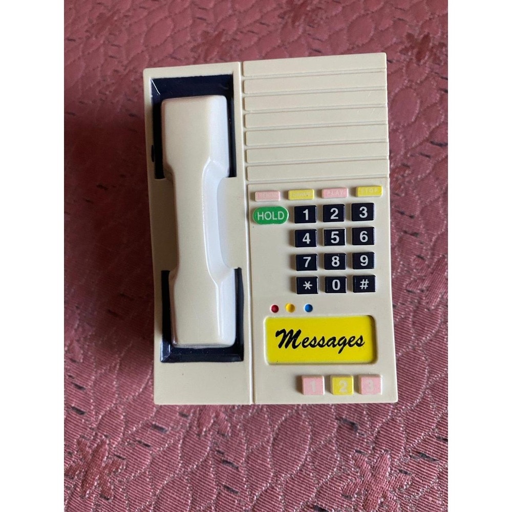 Vintage Refrigerator Magnetic Clip 1996 Message Phone Handset Keypad Small